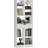 Homcom Bücherregal 60 x 26 x 158 cm Weiß