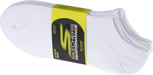 Skechers Socken 3er-Pack No-Show Stretch Socken Weiß 41-46