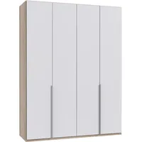 WIMEX Kleiderschrank WIMEX "New York", weiß (struktureichefarben hell, front weiß), B:180cm H:236cm T:58cm, Schränke, Kleiderschrank, in vielen Breiten, 208 oder 236cm hoch