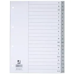 Register A-Z, A4, grau Q-CONNECT KF01817
