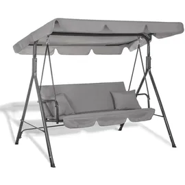 SPRINGOS Luna Grau 3-Sitzer