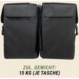 Prophete Doppelpacktasche Longtail schwarz