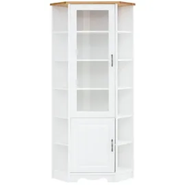 OTTO home Eckvitrine Trinidad 188 x 0 x 0 cm Gold/Weiß