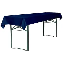 TexDeko Tischdecke für Bierzeltgarnitur 100x250cm, waschbar Blau