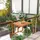 Outsunny Balkontisch zum Einhängen klappbar 68 x 65 cm Beige/Braun
