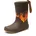 Unisex Kinder Fashion Ii Rain Boot Brown Flames 24 EU