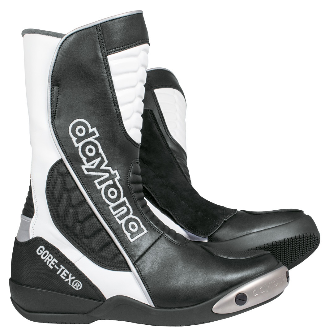 Daytona Strive GTX Gore-Tex waterdichte motorlaarzen, zwart-wit, 36 Voorman