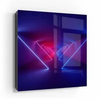 Deqori Schlüsselkasten 'Lichtinstallation', Glas Schlüsselbox modern magnetisch beschreibbar schwarz