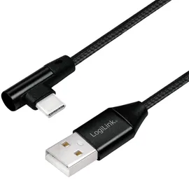 Logilink USB-A auf USB-C 1 m Schwarz