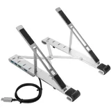 Targus AWU100205GL Notebook-Ständer höhenverstellbar, USB-Hub-Funktion