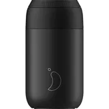 Chilly's Series 2 doppelwandiger Kaffeebecher aus Edelstahl in der Farbe Abyss Black mit einem Volumen von 340ml, B2B_C340S2ABLK