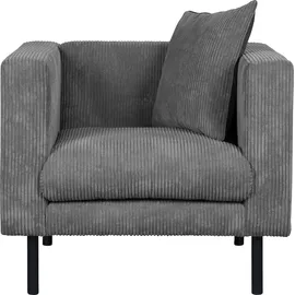 Home Affaire Sessel HOME AFFAIRE "Lillibeth Cocktailsessel, Loungesessel, Maße B/T/H: 90/74/83 cm", grau, B:90cm H:83cm T:74cm, 100% Polyester, Sessel, Sessel, Zierkissen als Wendekissen 45x45 cm, in Samtoptik oder Cord