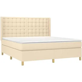 vidaXL Boxspringbett 180 x 200 cm Creme