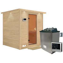 Karibu Mojave inkl. 9 kW Ofen + ext. Steuerung + Dachkranz