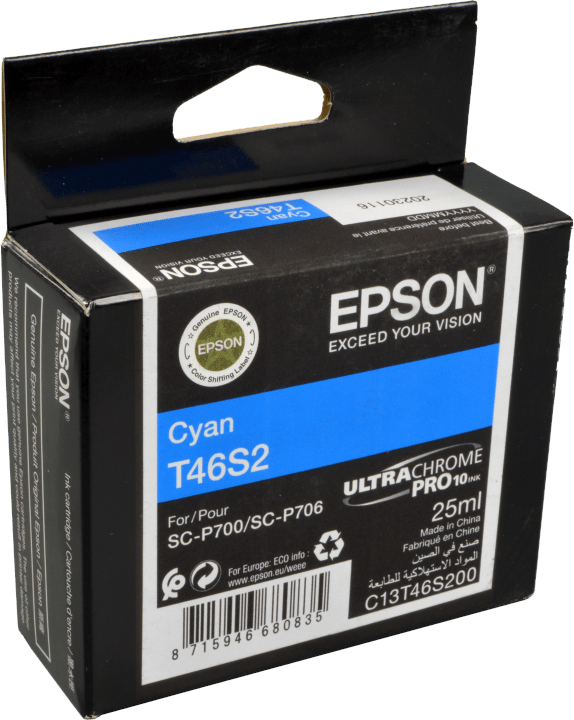 Preisvergleich Produktbild Epson Tinte C13T46S200  T46S2  cyan