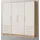 Forte Jupiter 207 x 200 x 60 cm weiß/eiche sonoma