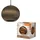 LEDVANCE Pendelleuchte Decor Cardboard Ball braun aus Wellpappe, leicht, E27, 260 mm Durchmesser, Leuchtenschirm aus recyceltem Material, nachhaltig durch austauschbare Lichtquelle, einfache Montage