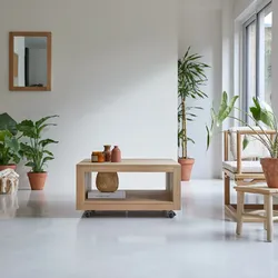 Couchtisch aus Eichenholz ohne Knoten 80 Anoa