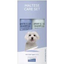Greenfields Hundeshampoo Geschenk Set für Malteser 500 ml Weiß