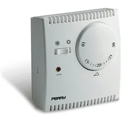EDM Analoge Gasausdehnung Thermostat "TEG" -Serie mit Pilotlicht und Selektor "Sommer/Winter" Weißer Perry
