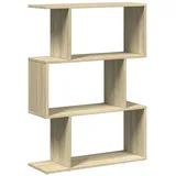 vidaXL Bücherregal 3 Fächer 70 x 24 x 97 cm Braun