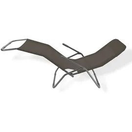 DEMA Virginia Beach Klappliege 136 x 60 x 101 cm anthrazit klappbar
