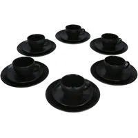 Mambocat Panther Kaffeeservice 18-tlg. schwarz