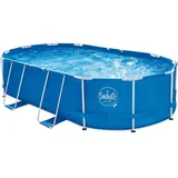 Swing Swing, Pool, (610 x 366 x 122 cm) - blau, oval, Komplettset