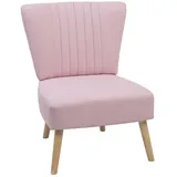 Beliani Sessel, Pink, 1-Sitzer, 61x85x60 cm, Wohnzimmer, Sessel, Polstersessel