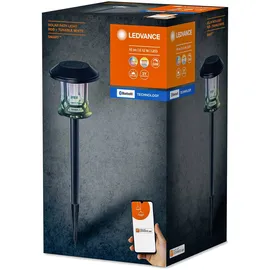 LEDVANCE Solarleuchte Aluminium, Glas 56,2 cm inkl. LED-Lampe schwarz