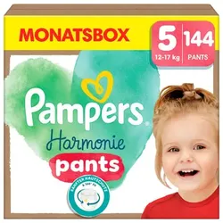 Pampers Harmonie Pants Gr. 5, 12-17 kg, Monatsbox (1x144 Windeln), 5 (12-17 kg)