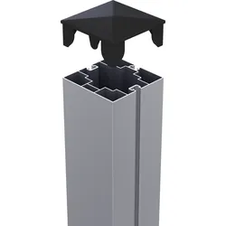 TRIAS Aluminium-Pfosten Silber 1925 mm