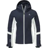 Schöffel Ski Jacket Kanzelwand L, komfortable Skijacke mit 4-Wege-Stretch, wasserdichte und atmungsaktive Outdoorjacke mit Skiticket-Tasche, navy blazer, 42