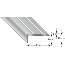 Kügele Alu-Winkelprofile, selbstklebend - silber eloxiert , 10 mm
