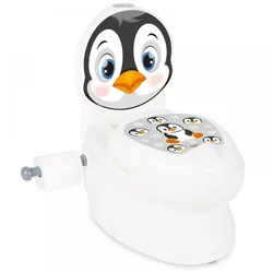Pilsan Töpfchen Pinguin 07565 Musik Licht Toilettenpapierhalter Deckel Behälter weiß