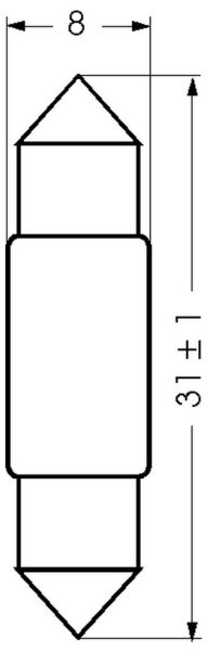 Barthelme Soffitte S7 8x31mm 15V 1,2W