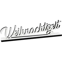 Melis Deko-Schriftzug Weihnachtszeit – Weihnachts-deko Weihnachtszeit aus Holz in weiß – 20cm