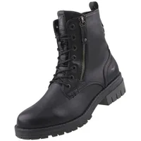 Mustang Damen Stiefeletten Schwarz - schwarz Kunstl... 36