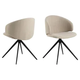 VCM ebuy24 Ella Esszimmerstuhl Drehfunktion Beige