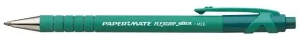 Papermate Flexgrip Ultra Grün Clip-on-Einziehkugelschreiber Medium 12 Stück(e)