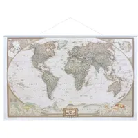 INTERKART Landkarten & Globen NGS Weltkarte als Poster in