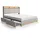 VitaliSpa Nura 160 x 200 cm Grau