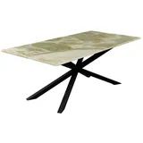 MAGNA Atelier Esstisch SPIDER aus ECHTEM MARMOR, Dining Table, nachhaltig, Naturstein, Exclusive Line, 200x100x75cm grün 200 cm x 75 cm