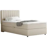 panda möbel Boxspringbett Everest, mit Topper - Beige,