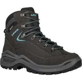 Lowa Renegade Evo GTX Mid Damen Slim Asphalt/Türkis 41,5