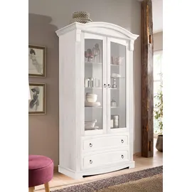 OTTO home Glasvitrine Anna 97 x 46 x 188 cm Weiß