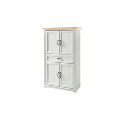 Badschrank  Varese , weiß , Maße (cm): B: 83 H: 138 T: 43