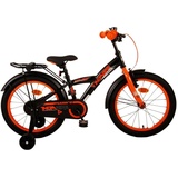 T&Y Trade 18 ZOLL Kinder Jungen Fahrrad Kinderfahrrad Bike Rad TB Orange 21798 - Schwarz