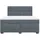vidaXL Boxspringbett 180 x 200 cm Dunkelgrau