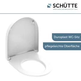 Schütte Duro WC-Sitz D-Form Pro 7 Weiß